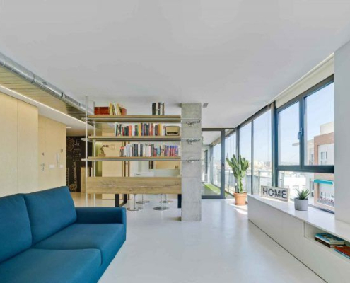 Vista interior de la reforma integral AyM
