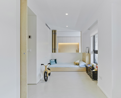Dormitorio infantil Vista de dormitorio infantil de la reforma integral AyM