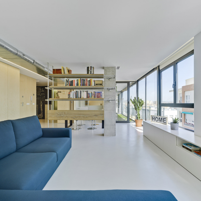 BELÉN FUENTES ARQUITECTA Fotografía de salón de estilo contemporáneo en reforma integral de vivienda