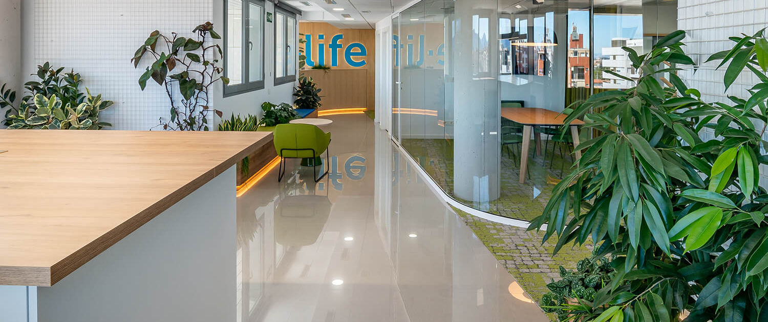 zona de taller en reforma de oficinas elife