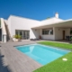 el coto, casa de diseño, vista piscina